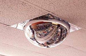 Domed Mirror for 360 degree reflective view